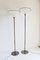 Tall Italian Brass and Opaline Floor Lamps from Barovier & Toso, 1980s, Set of 2 1