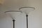 Grands Lampadaires en Laiton et Opaline de Barovier & Toso, Italie, 1980s, Set de 2 6