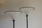Tall Italian Brass and Opaline Floor Lamps from Barovier & Toso, 1980s, Set of 2 6