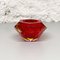 Cendrier Rouge en Verre Murano, Italie, 1970s 2