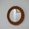 Small Mid-Century French Rope Mirror by Audoux & Minet 1