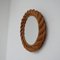 Small Mid-Century French Rope Mirror by Audoux & Minet 2