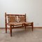 Mid-Century French Audoux & Minet Style 2-Seater Sofa 6