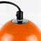 Italian Orange Metal Eyeball Desk Lamp from Targetti, 1960s 8