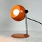 Italian Orange Metal Eyeball Desk Lamp from Targetti, 1960s 4