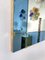 Italian Blue & Brass Mirror from Cristal Art, 1960s 6