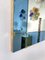Italian Blue & Brass Mirror from Cristal Art, 1960s, Image 6