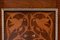 Antiker georgischer Schreibtisch aus Mahagoni & Obstholz mit Intarsien aus Mahagoni & grüner Lederplatte & Verzierungen aus Bronze, 1800er 7