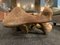 Italian Handcrafted Sculptural Coffee Table with Rust Colored Concrete Base, 1970s 9