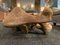 Tavolino da caffè scultoreo fatto a mano con base in cemento color ruggine, Italia, anni '70, Immagine 9