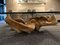 Italian Handcrafted Sculptural Coffee Table with Rust Colored Concrete Base, 1970s, Image 10