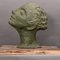 Italian Sculpture of Green Woman's Face, 1950 1