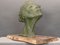 Italian Sculpture of Green Woman's Face, 1950 3