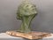 Italian Sculpture of Green Woman's Face, 1950, Image 3