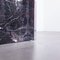 Mesa de comedor cuadrada de mármol y vidrio, años 70, Imagen 11