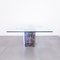 Square Marble & Glass Dining Table, 1970s 5