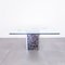 Square Marble & Glass Dining Table, 1970s 2