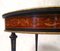 Napoleon III Blackened Pearwood Violonnée Table with Marquetry, 1800s, Image 11