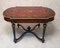 Napoleon III Blackened Pearwood Violonnée Table with Marquetry, 1800s, Image 1