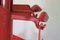 Red Planta ABS Coat Stand with 2 Hangers by Giancarlo Piretti for Castelli / Anonima Castelli, 1970s 5