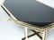 Large Brass & Black Glass Dining Table from Maison Jansen, 1970s 5