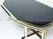Large Brass & Black Glass Dining Table from Maison Jansen, 1970s, Image 5
