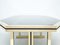 Large Brass & Black Glass Dining Table from Maison Jansen, 1970s, Image 9