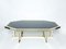 Large Brass & Black Glass Dining Table from Maison Jansen, 1970s, Image 3