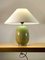 French Pistachio Green Ceramic Table Lamps by Olivier Villatte, 1980s, Set of 2 3