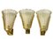 Sconces from Barovier & Toso, 1970s, Set of 3 1