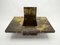 Oxidized Brass Coffee Table by Isabelle and Richard Faure for Honoré Paris, 1970s 4