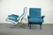 Velvet Lounge Chairs, 1950s, Set of 2 5
