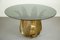Brass Dining Table by Tommaso Barbi, 1970s, Image 1