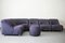 Blue Sectional Sofa, 1970s, Set of 6 8