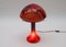 Glass Table Lamp from La Rochere, 1970s 4