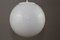Lampada da soffitto Bauhaus in vetro opalino sferico, anni '40, Immagine 6