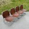 Mid-Century Bolognese Chrome Dining Chairs by Gastone Rinaldi, 1960s, Set of 4 2