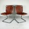 Mid-Century Bolognese Chrome Dining Chairs by Gastone Rinaldi, 1960s, Set of 4 1