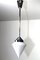 Lámpara de techo estilo Bauhaus de vidrio opalino, años 40, Imagen 2