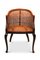 Antiker Bergère Sessel aus Buche & Schilfrohr auf Cabriole-Beinen, 1800er 1
