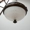 Lámpara colgante francesa vintage de Holophane, Imagen 4