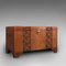 Art Deco Carved Camphor Wood Linen Chest, 1940s, Image 3