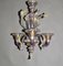 Venetian Chandelier in Murano Glass, Crystal Amethyst and Gold by Giuseppe Briati, 18th Century 2