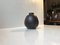 Scandinavian Black Tactile Ceramic Vase, 1970s, Image 4