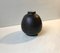 Scandinavian Black Tactile Ceramic Vase, 1970s 8