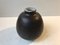 Scandinavian Black Tactile Ceramic Vase, 1970s 6