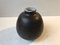 Scandinavian Black Tactile Ceramic Vase, 1970s, Image 6