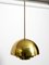 Brass Ceiling Lamp from Vereinigte Werkstätten Collection, 1950s 5