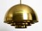 Brass Ceiling Lamp from Vereinigte Werkstätten Collection, 1950s, Image 12