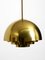 Brass Ceiling Lamp from Vereinigte Werkstätten Collection, 1950s 13